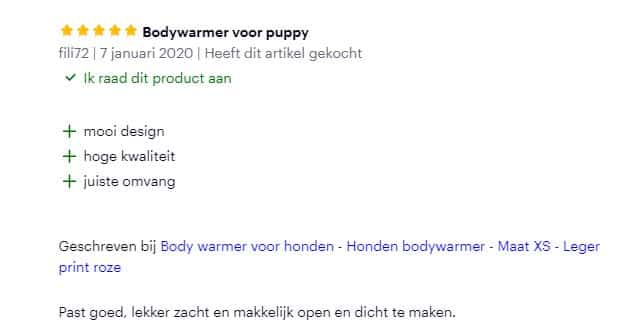 Honden-Bodywarmer